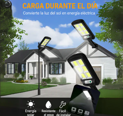Pack LumiGuard x3 – Ilumina tu Hogar con Energía Solar y Seguridad Toda la Noche