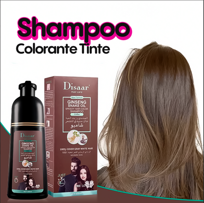 ColorVive®  Shampoo Tinte que Cubre Canas al Instante y Nutre tu Cabello