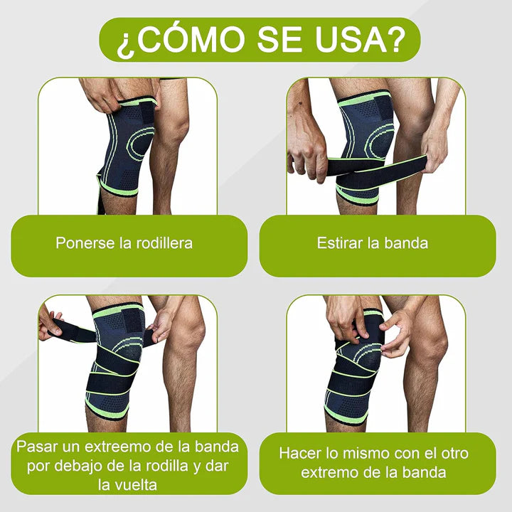 Rodillera Elástica ActiveRelief™ – Protección y Confort Todo el Día