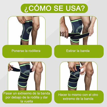 Rodillera Elástica ActiveRelief™ – Protección y Confort Todo el Día