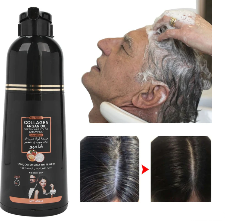 ColorVive®  Shampoo Tinte que Cubre Canas al Instante y Nutre tu Cabello