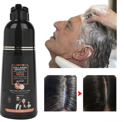 ColorVive®  Shampoo Tinte que Cubre Canas al Instante y Nutre tu Cabello