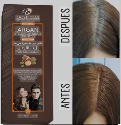 ColorVive®  Shampoo Tinte que Cubre Canas al Instante y Nutre tu Cabello